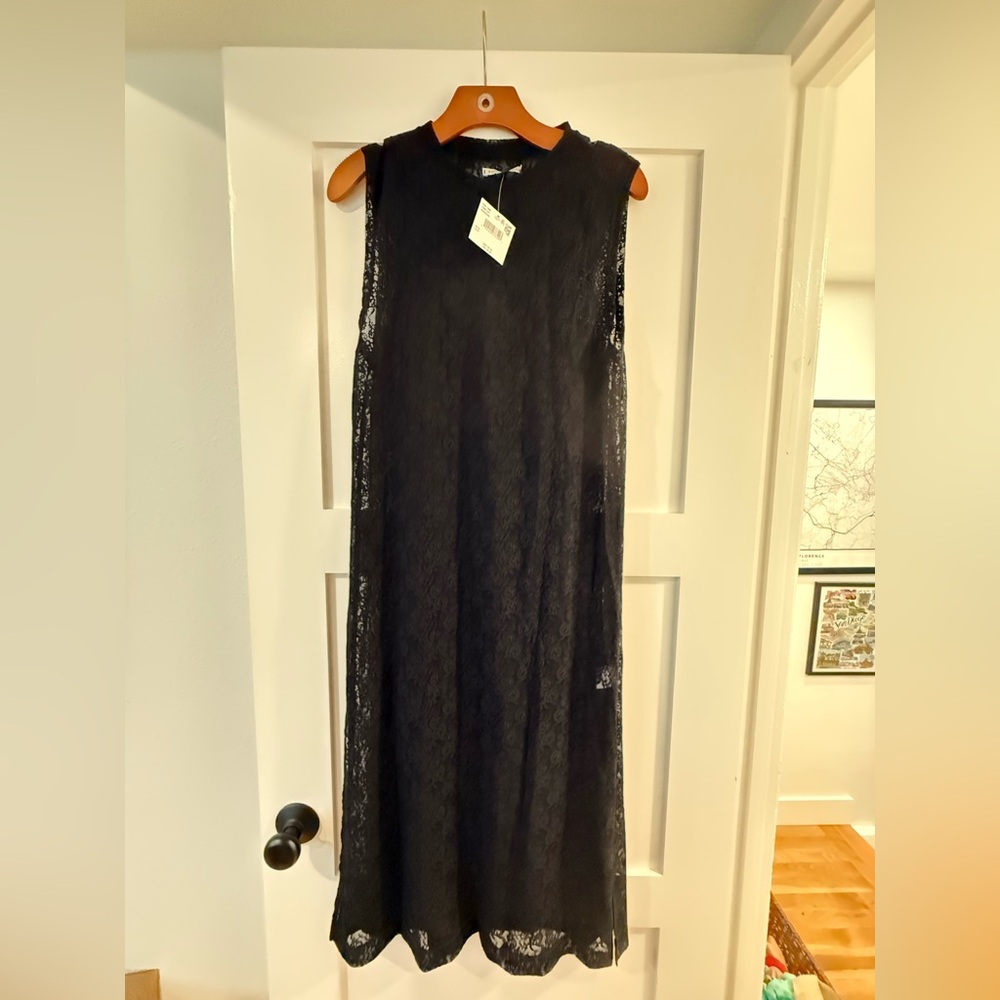 NEVER WORN‼️ American Eagle Black Lace Sleeveless Maxi Dress